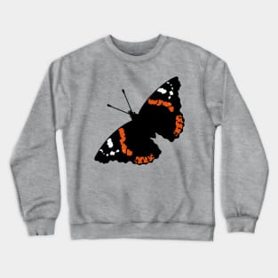 Butterfly (Red Admiral / Vanessa Atalanta / Rotated 45°) Crewneck Sweatshirt